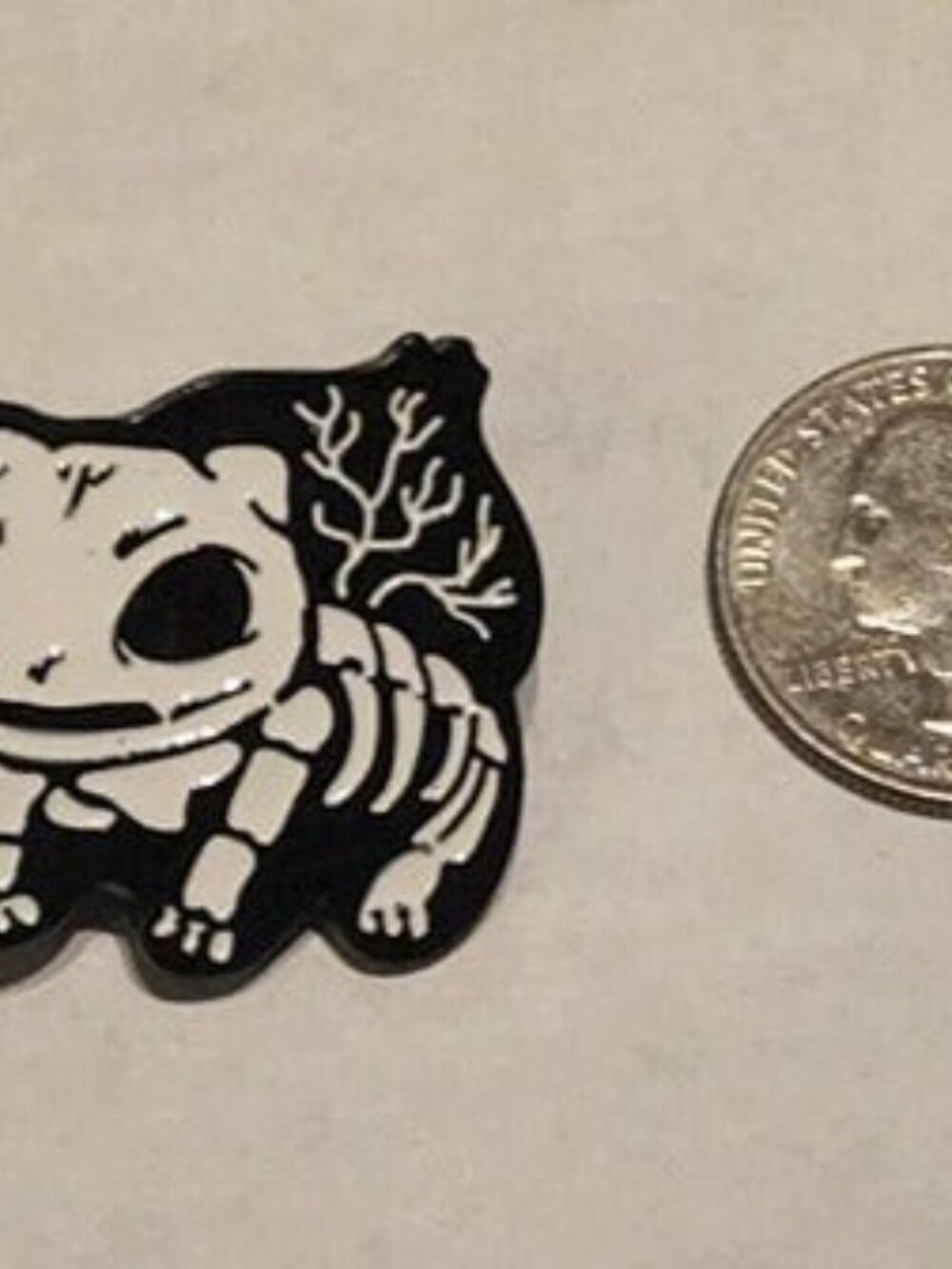 Skeletal Kanto Trio: Pokemon Bulbasaur, Squirtle, Charmander Enamel Pins - Picture 5 of 10